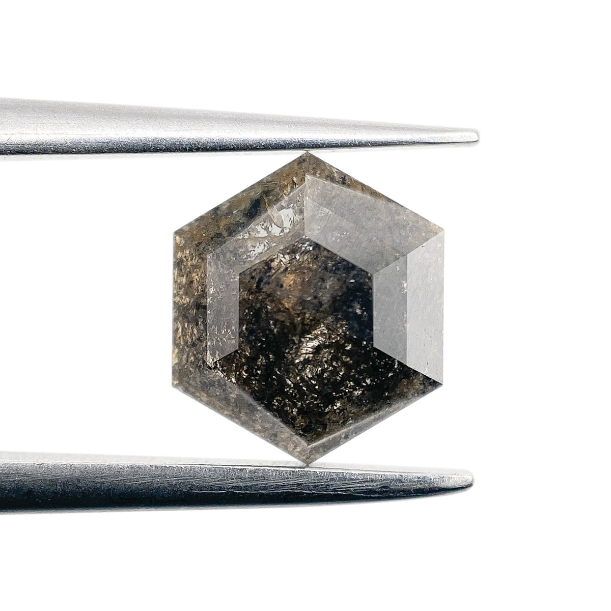 1.13ct | Rustic  Hexagon Shape Rose Cut Diamond - Modern Rustic Diamond