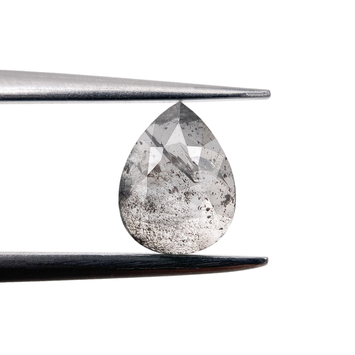 0.91ct | Rustic  Pear Shape Rose Cut Diamond - Modern Rustic Diamond