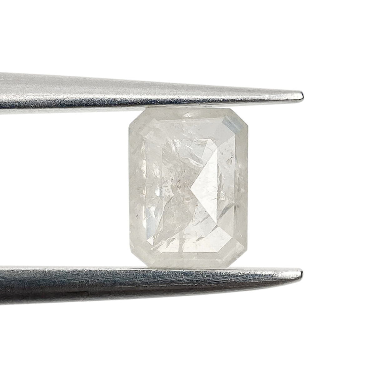 0.74ct | Rustic  Emerald Shape Step Cut Diamond - Modern Rustic Diamond