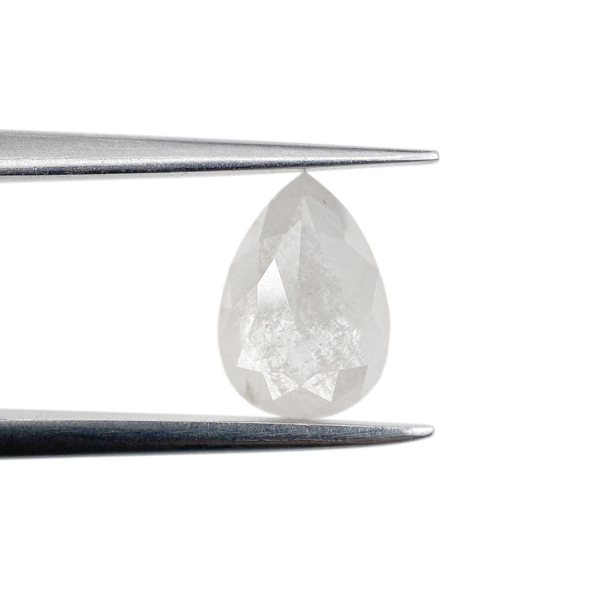 1.07ct | Rustic Pear Shape Rose Cut Diamond - Modern Rustic Diamond