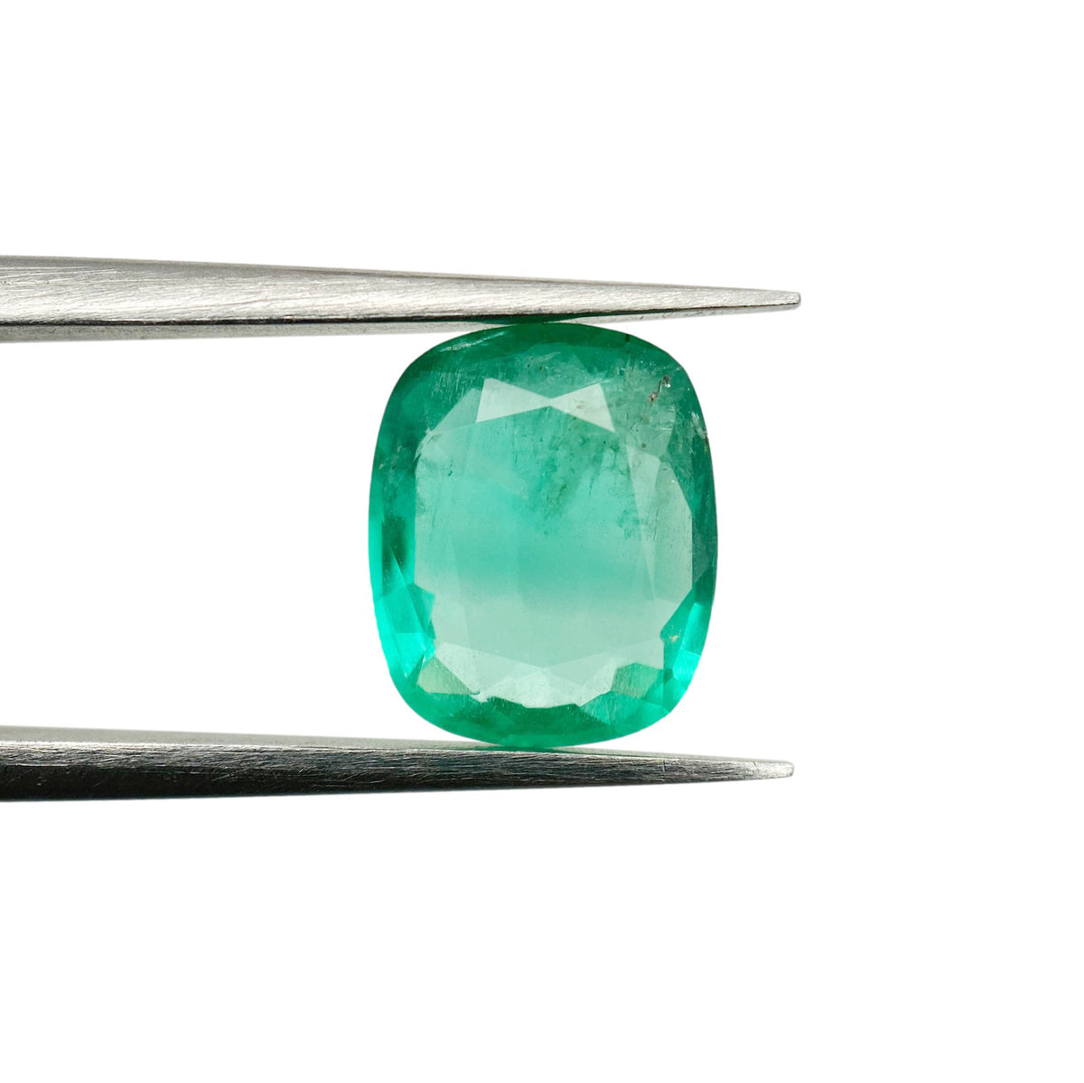 2.16ct | Brilliant Cut Cushion Shape Brazil Emerald - Modern Rustic Diamond