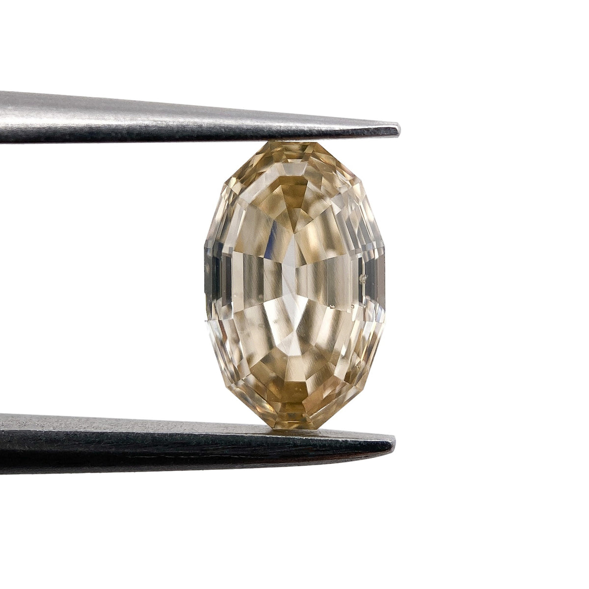 1.05ct | Champagne VS Oval Shape Step Cut Diamond - Modern Rustic Diamond