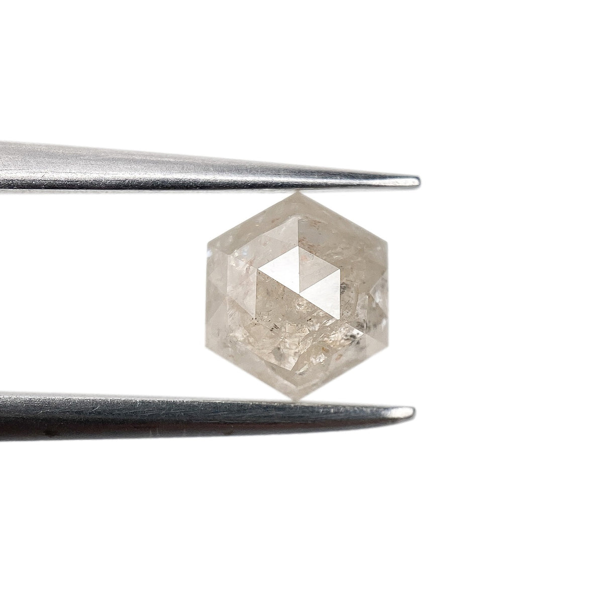 0.80ct | Rustic  Hexagon Shape Rose Cut Diamond - Modern Rustic Diamond