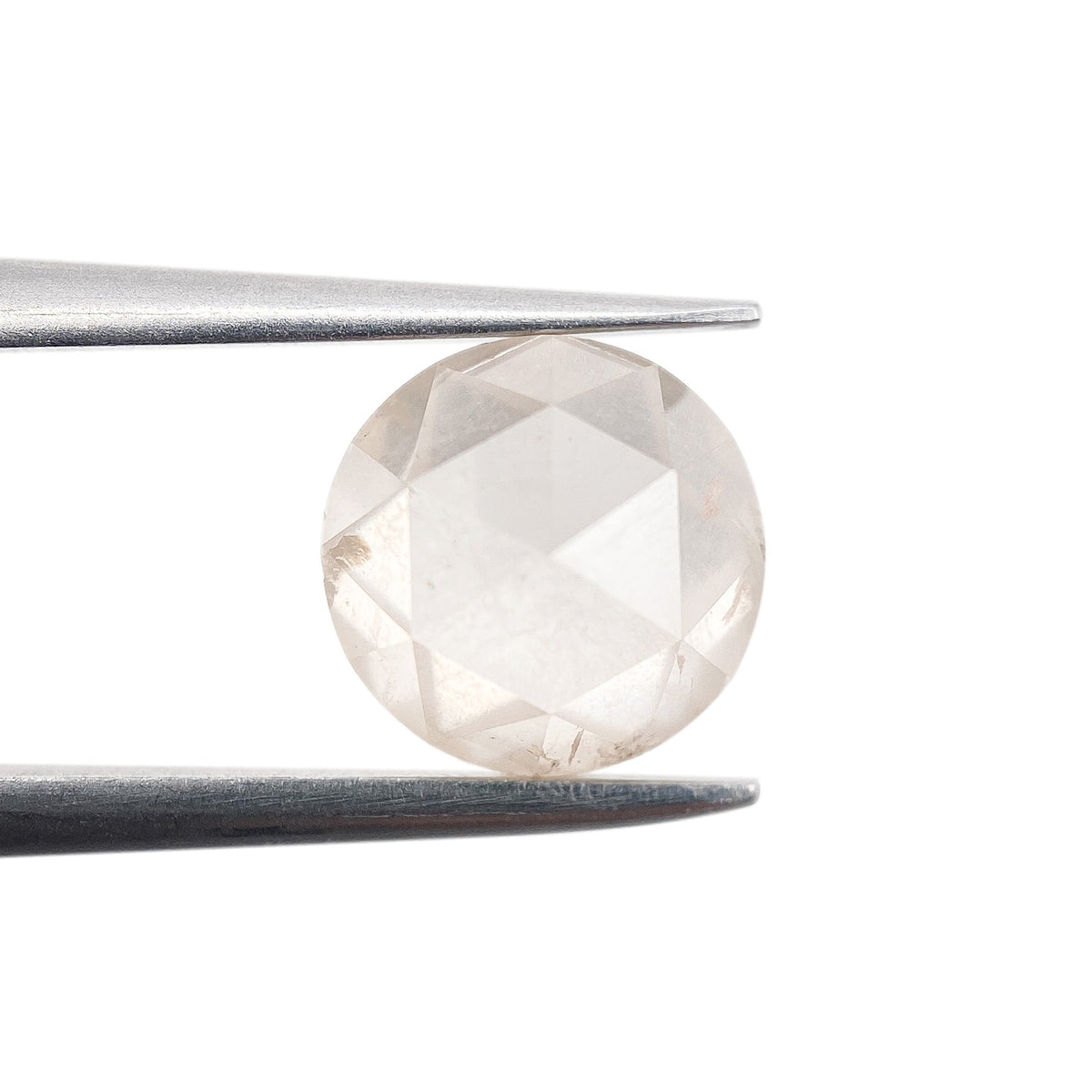 1.81ct | Salt &amp; Pepper Round Shape Rose Cut Diamond - Modern Rustic Diamond