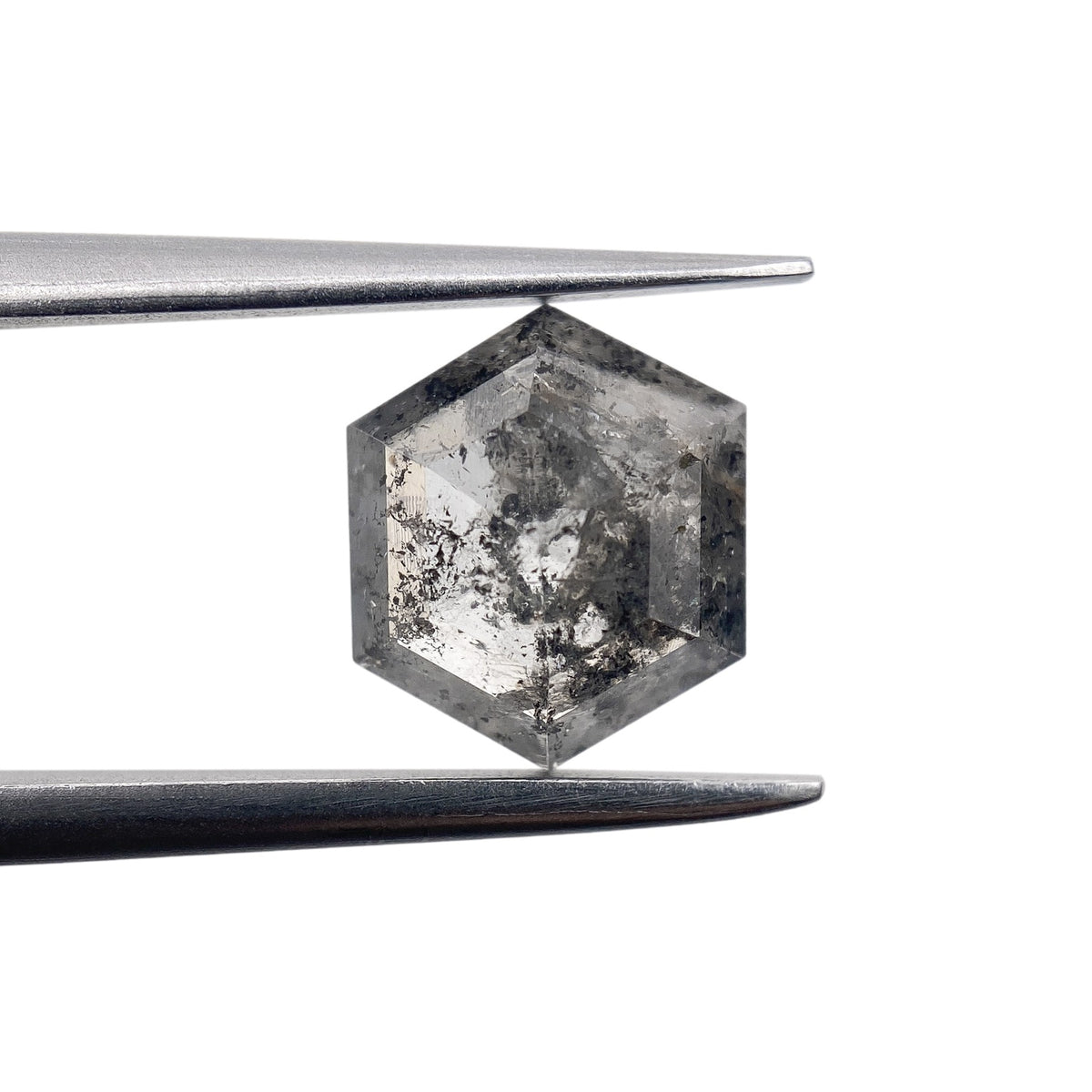 1.37ct | Rustic  Hexagon Shape Rose Cut Diamond - Modern Rustic Diamond