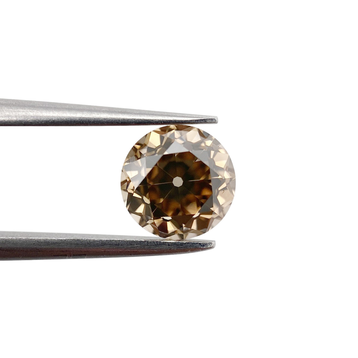 1.17ct | Cognac VVS Round Shape Old European Cut Diamond - Modern Rustic Diamond