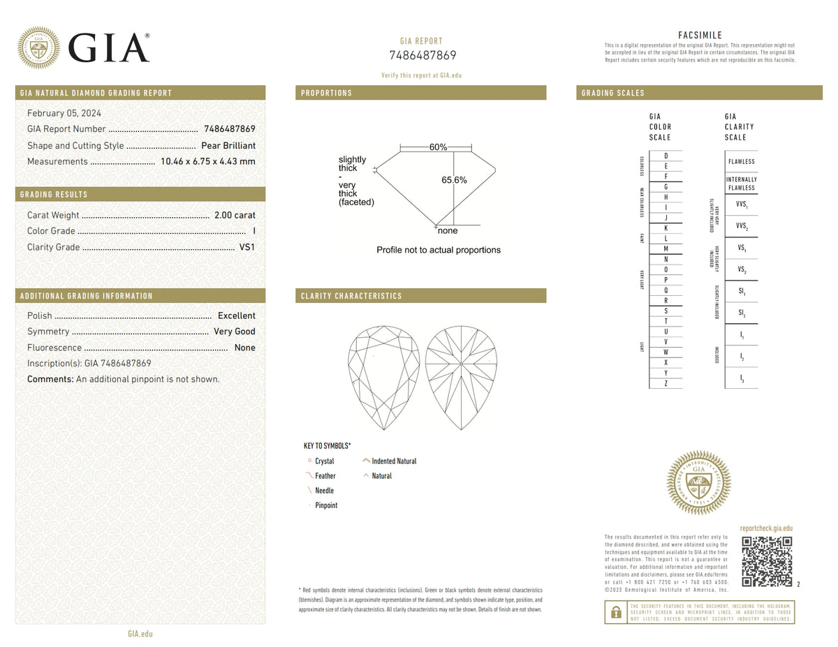 2.00ct | I/VS1 Pear Shape Brilliant Cut Diamond (GIA) - Modern Rustic Diamond