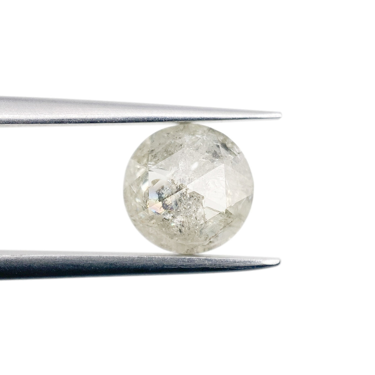 1.61ct | Rustic  Round Shape Rose Cut Diamond - Modern Rustic Diamond