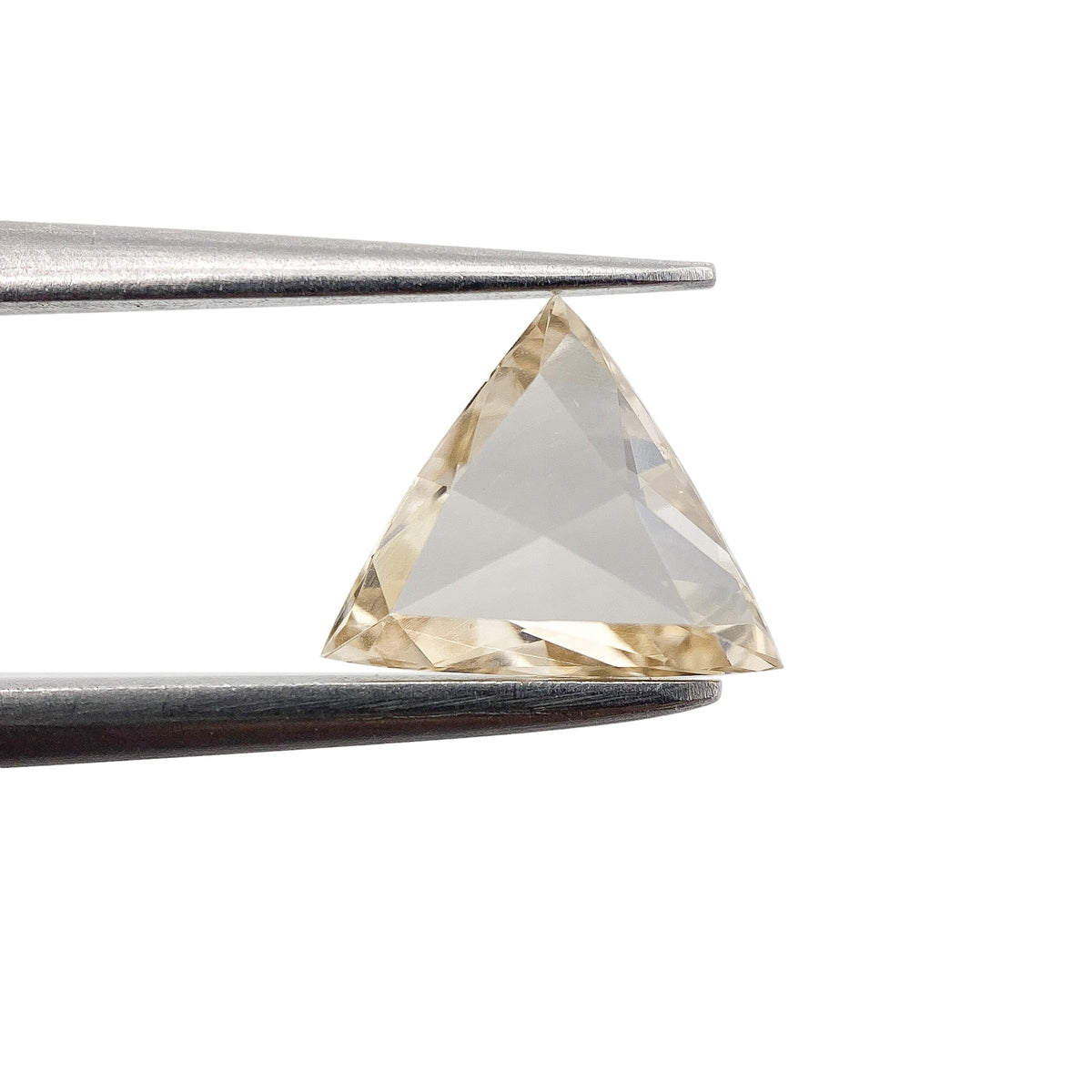 0.81ct | Champagne VVS Trilliant Shape Rose Cut Diamond - Modern Rustic Diamond