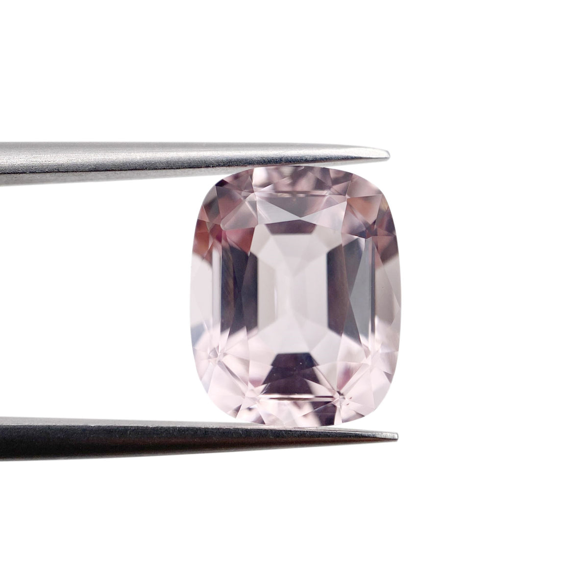 4.38ct |  Cushion Shape Step Cut Morganite - Modern Rustic Diamond