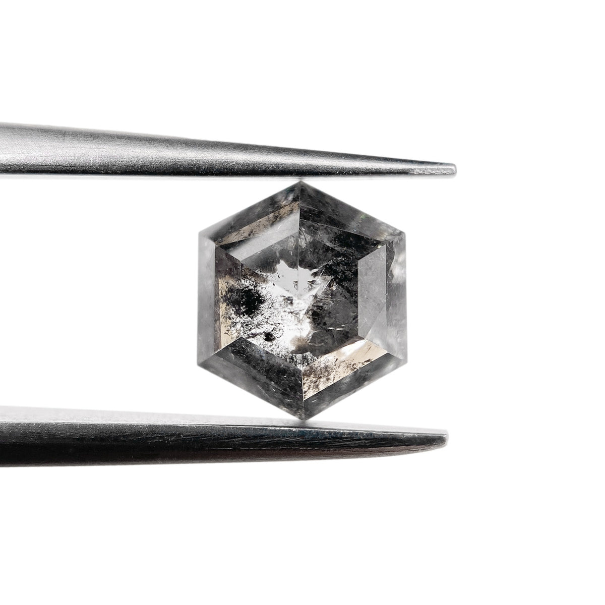 0.93ct | Rustic Hexagon Shape Rose Cut Diamond - Modern Rustic Diamond