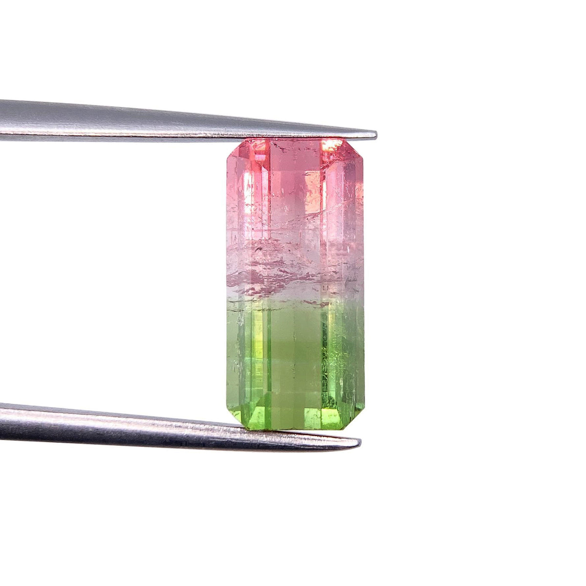 3.19ct |  Emerald Shape Step Cut Tourmaline - Modern Rustic Diamond