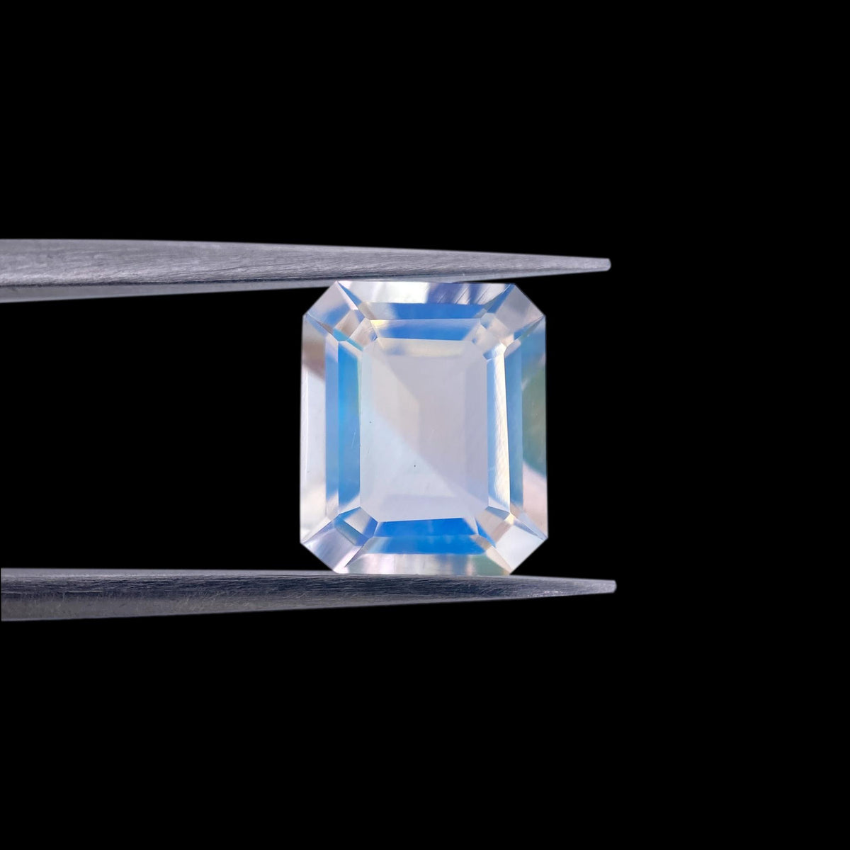 2.78ct |  Emerald Shape Step Cut Moonstone - Modern Rustic Diamond