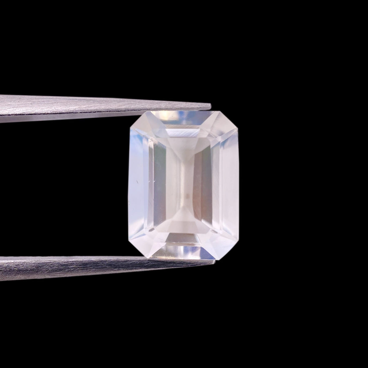 1.92ct |  Emerald Shape Step Cut Moonstone - Modern Rustic Diamond