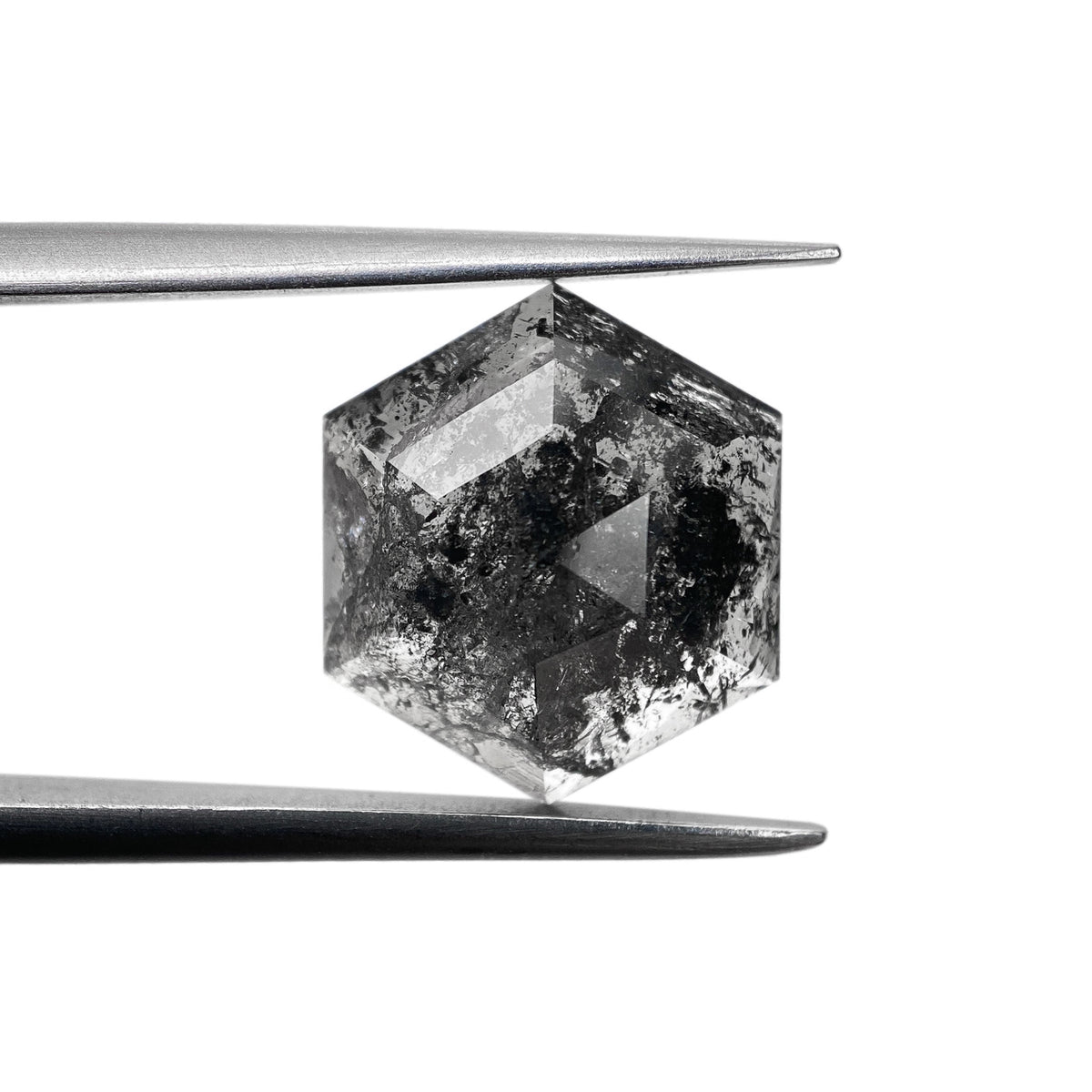 3.11ct | Rustic Hexagon Shape Rose Cut Diamond - Modern Rustic Diamond