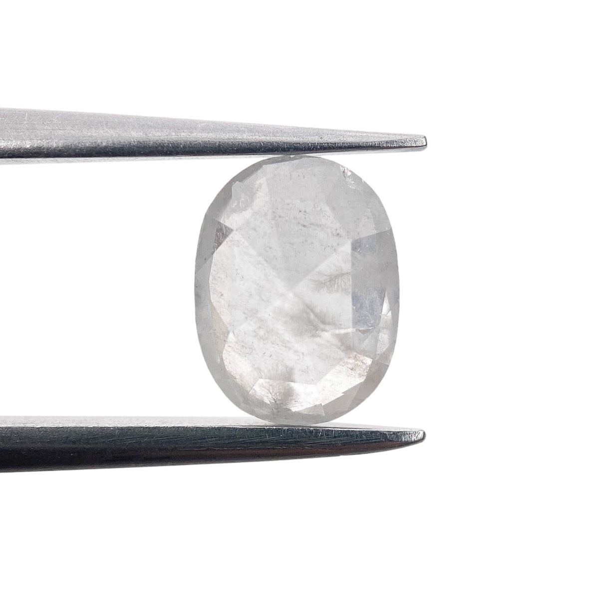 1.16ct | Salt &amp; Pepper Oval Shape Rose Cut Diamond - Modern Rustic Diamond