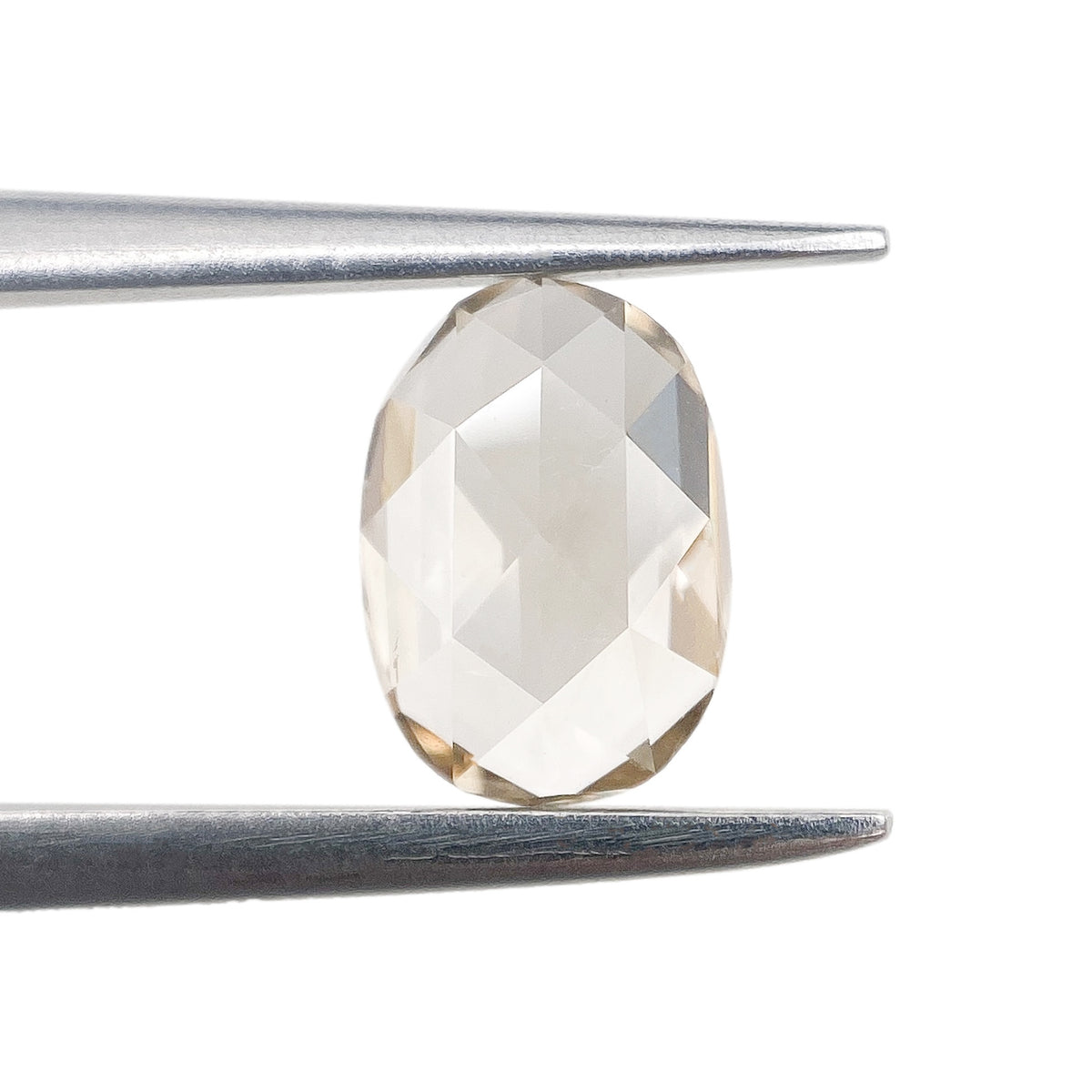 0.77ct | Fancy Light Brown VS-SI Oval Shape Rose Cut Diamond - Modern Rustic Diamond