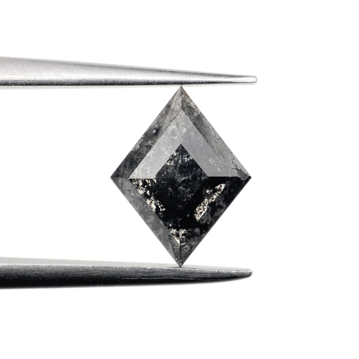 1.30ct | Salt &amp; Pepper Lozenge Shape Step Cut Diamond - Modern Rustic Diamond