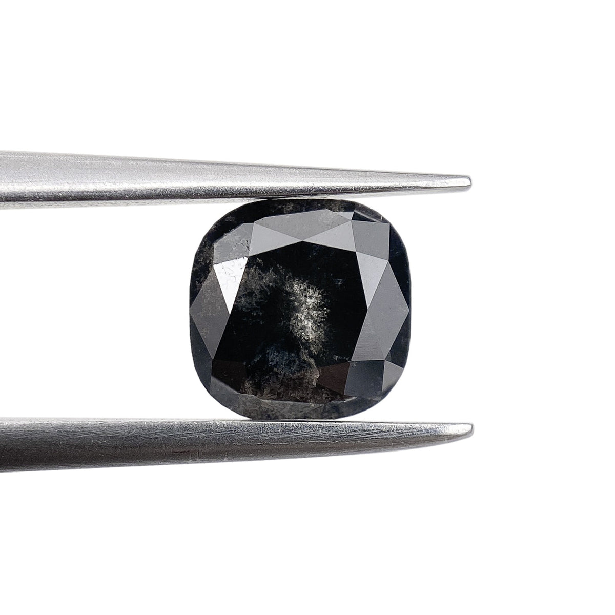 1.46ct | Salt & Pepper Cushion Shape Brilliant Cut Diamond - Modern Rustic Diamond