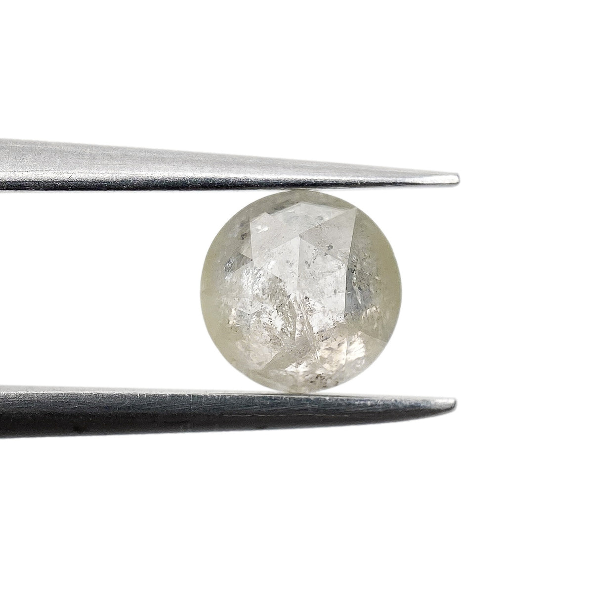 1.10ct | Salt & Pepper Round Shape Brilliant Cut Diamond - Modern Rustic Diamond