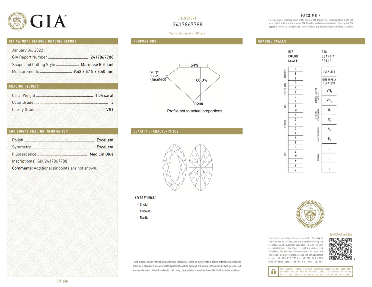1.04ct | J/VS1 Marquise Shape Brilliant Cut Diamond (GIA) - Modern Rustic Diamond