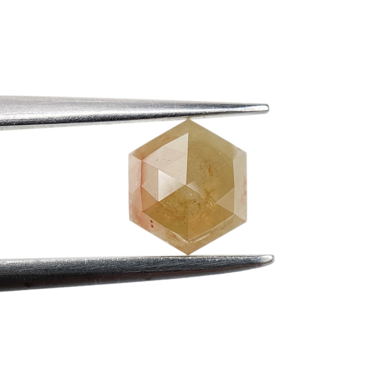 0.76ct | Rustic  Hexagon Shape Rose Cut Diamond - Modern Rustic Diamond