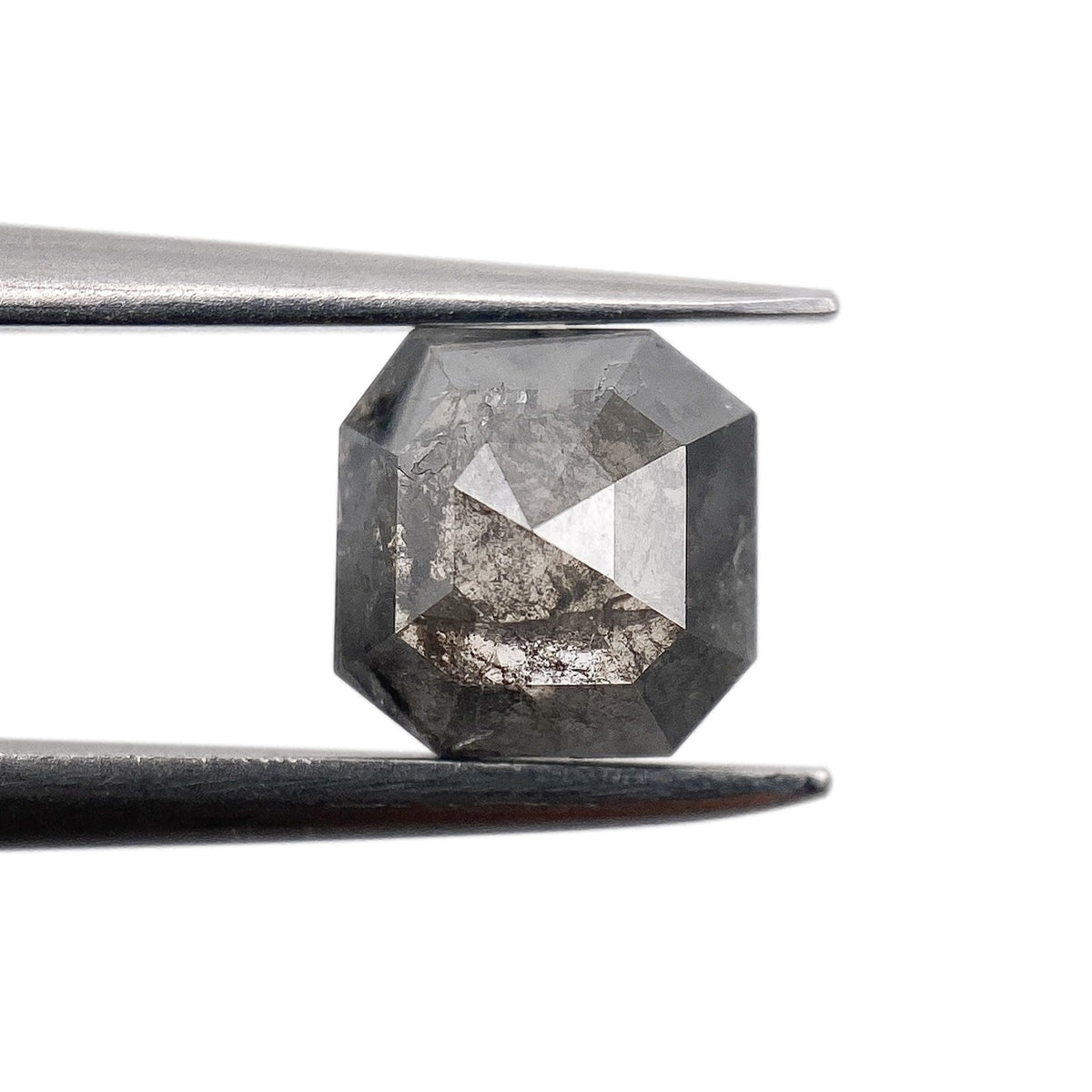 0.85ct | Rustic  Emerald Shape Rose Cut Diamond - Modern Rustic Diamond