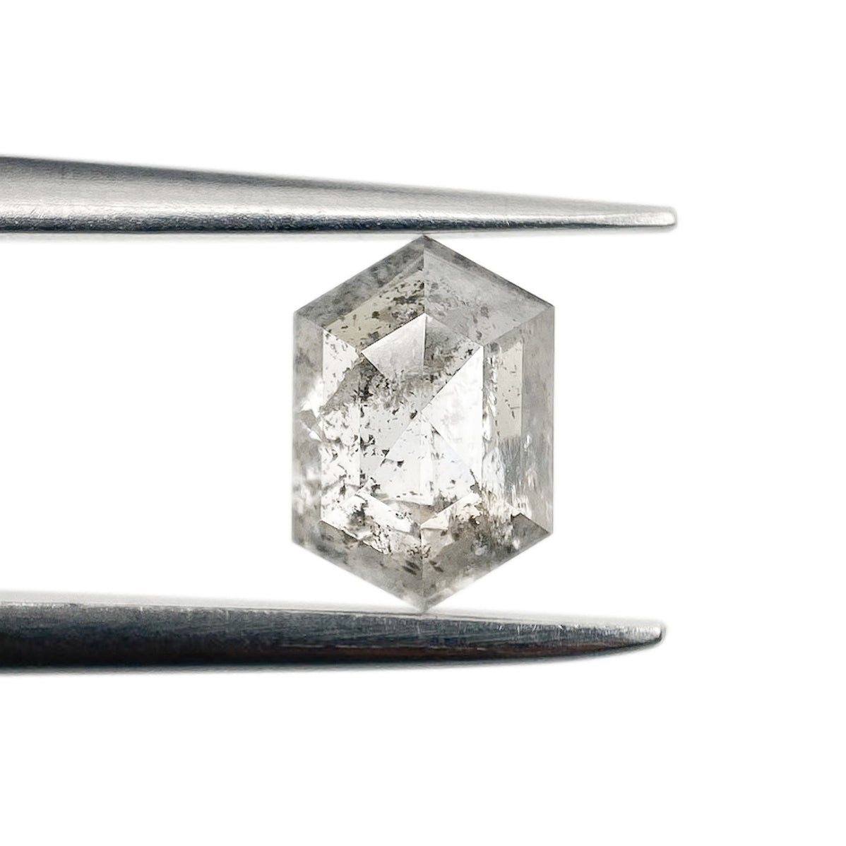 0.81ct | Rustic  Hexagon Shape Step Cut Diamond - Modern Rustic Diamond