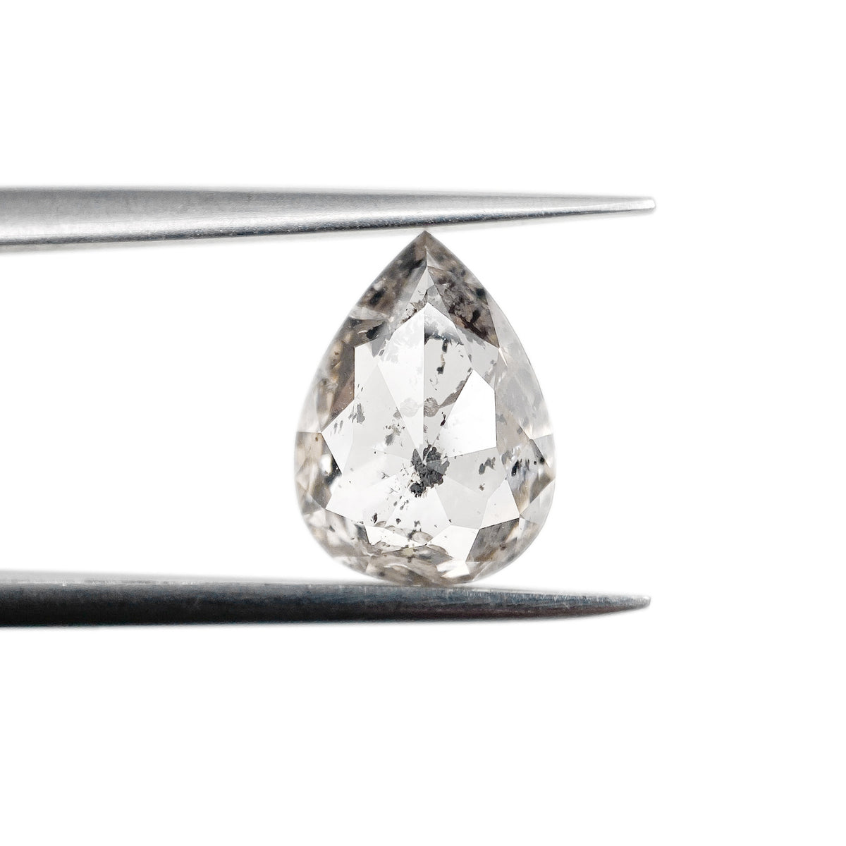 2.05ct | Rustic Pear Shape Rose Cut Diamond - Modern Rustic Diamond