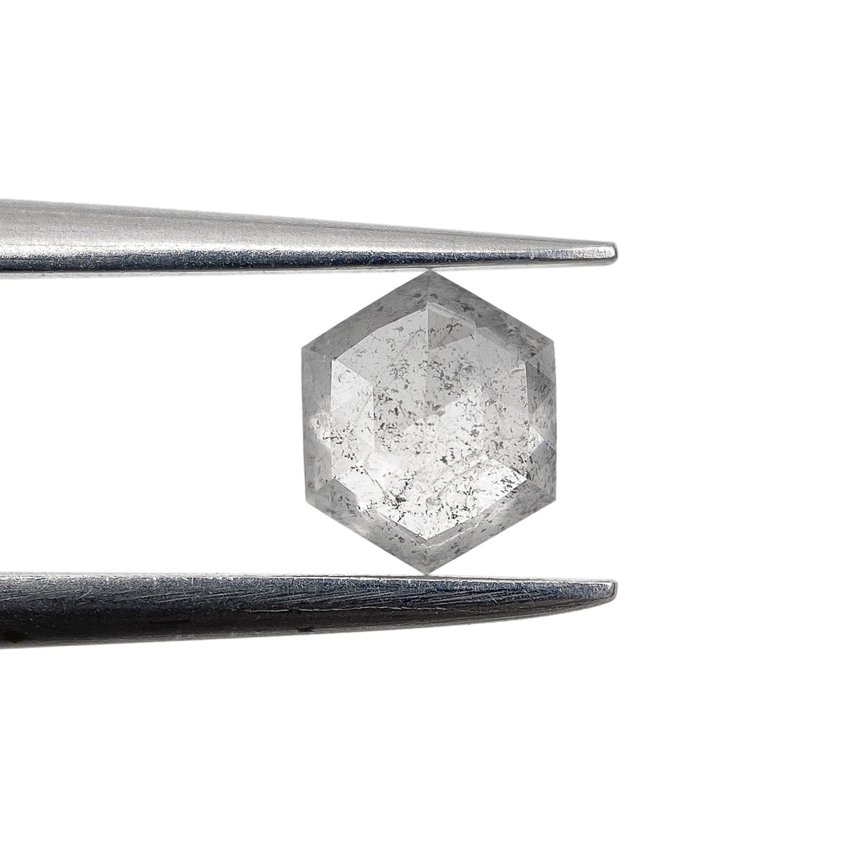 0.56ct | Rustic  Hexagon Shape Step Cut Diamond - Modern Rustic Diamond