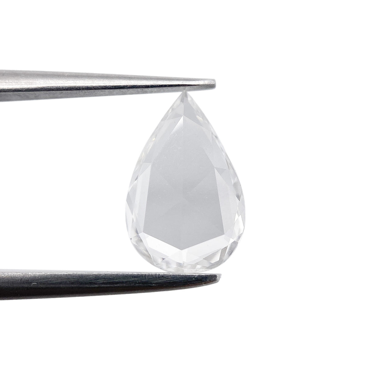 0.72ct | D/VS1 Pear Shape Rose Cut Diamond (GIA) - Modern Rustic Diamond