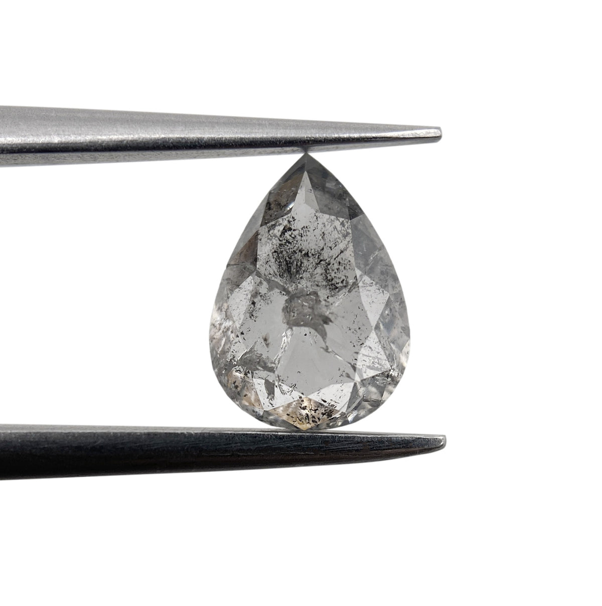 0.75ct | Rustic Pear Shape Rose Cut Diamond - Modern Rustic Diamond
