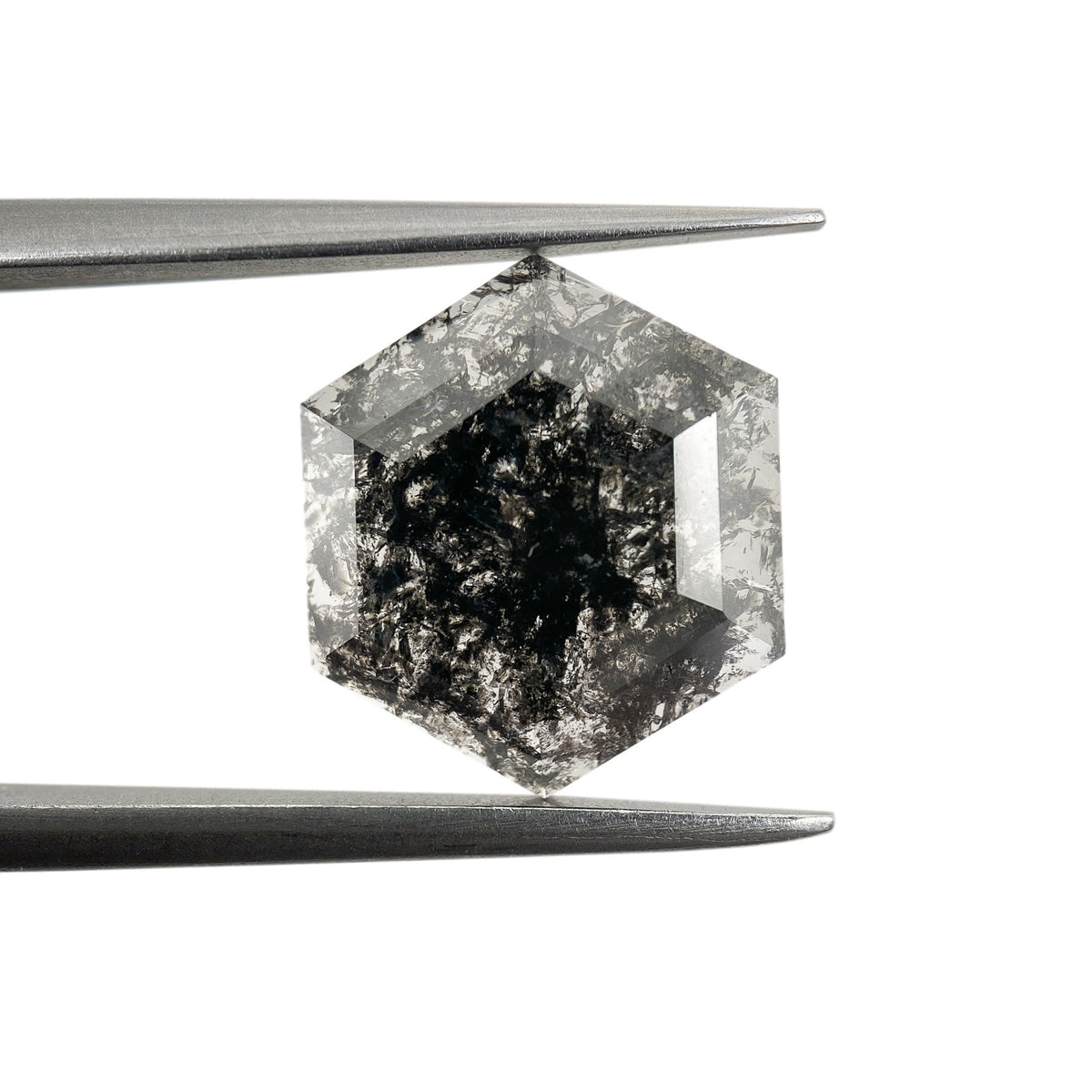 2.80ct | Rustic Hexagon Shape Rose Cut Diamond - Modern Rustic Diamond