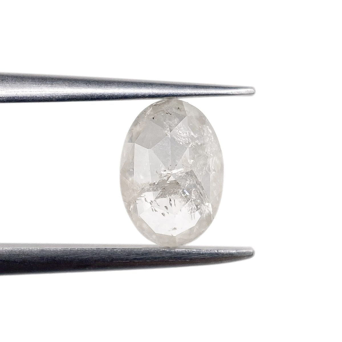 0.78ct | Rustic Oval Shape Rose Cut Diamond - Modern Rustic Diamond