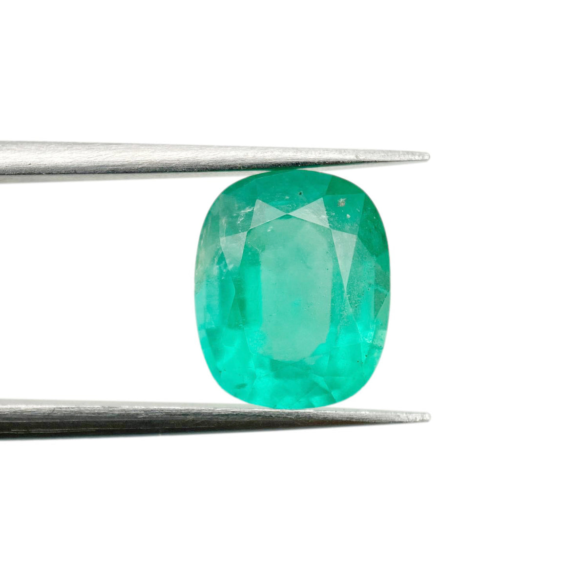 2.78ct | Brilliant Cut Cushion Shape Brazil Emerald - Modern Rustic Diamond