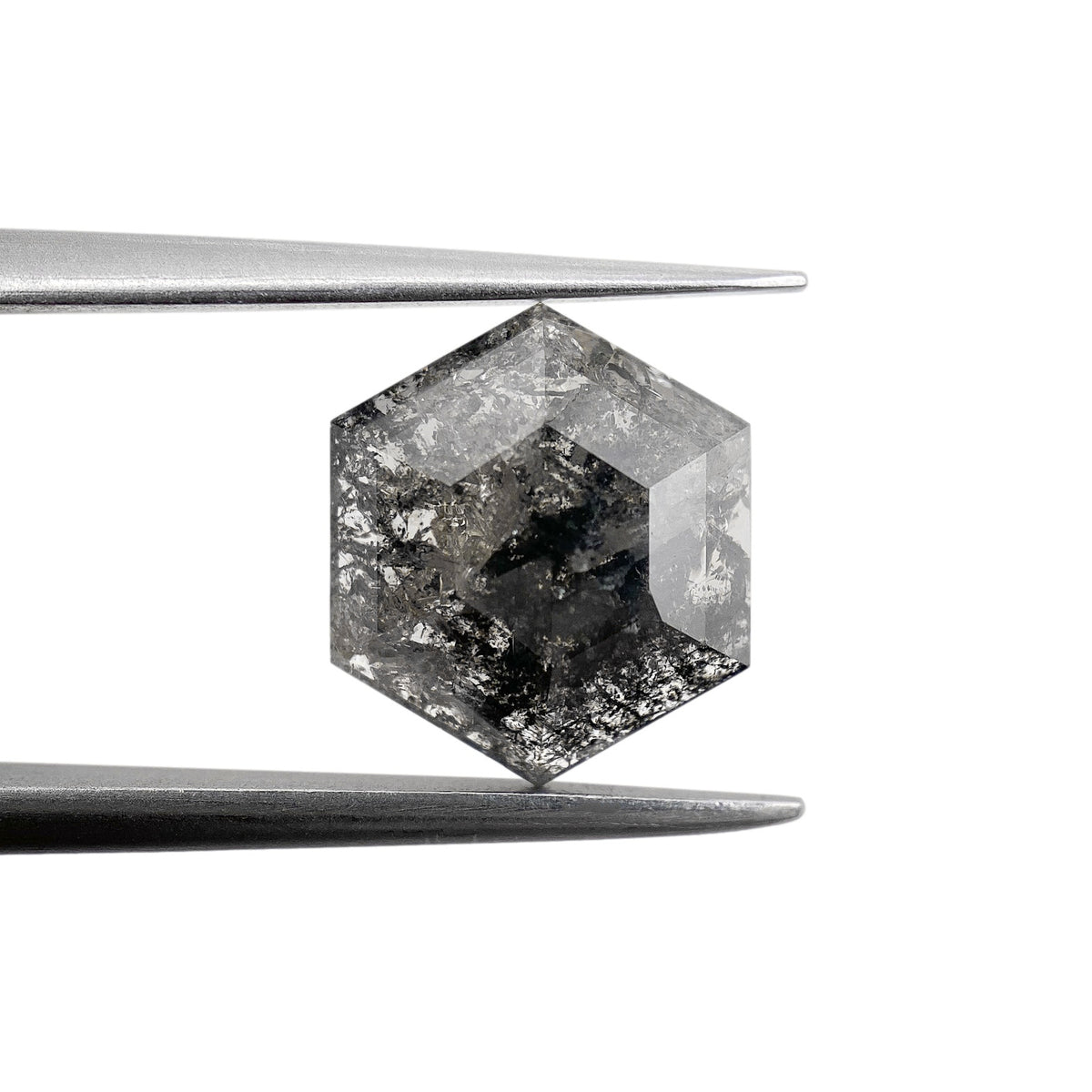 2.47ct | Rustic Hexagon Shape Step Cut Diamond - Modern Rustic Diamond
