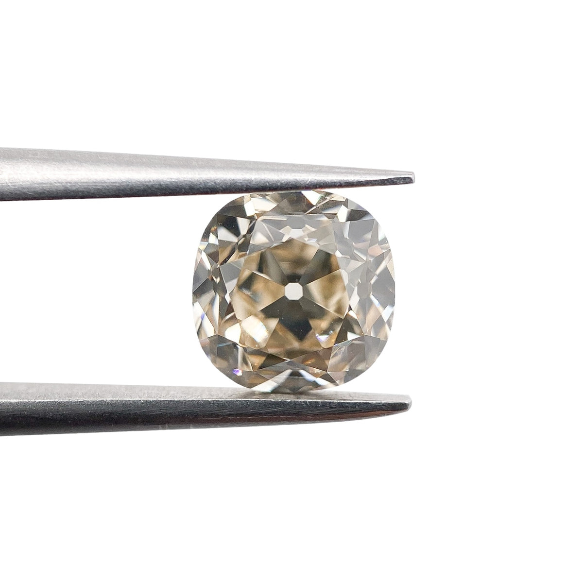 1.51ct | Champagne VS Cushion Shape Old Mine Cut Diamond - Modern Rustic Diamond