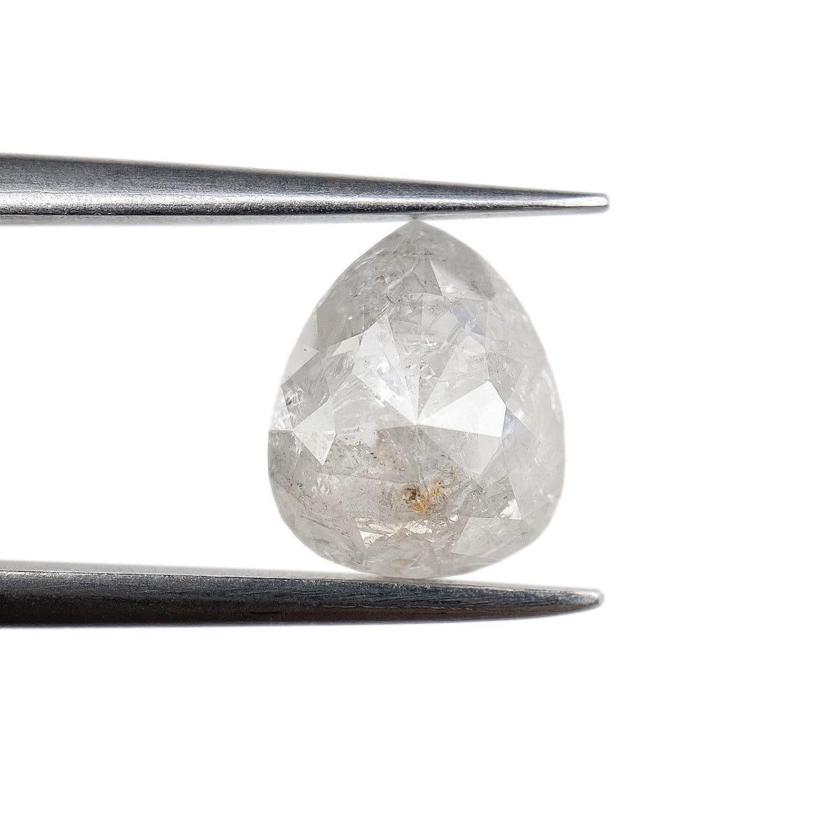 1.71ct | Rustic  Pear Shape Rose Cut Diamond - Modern Rustic Diamond