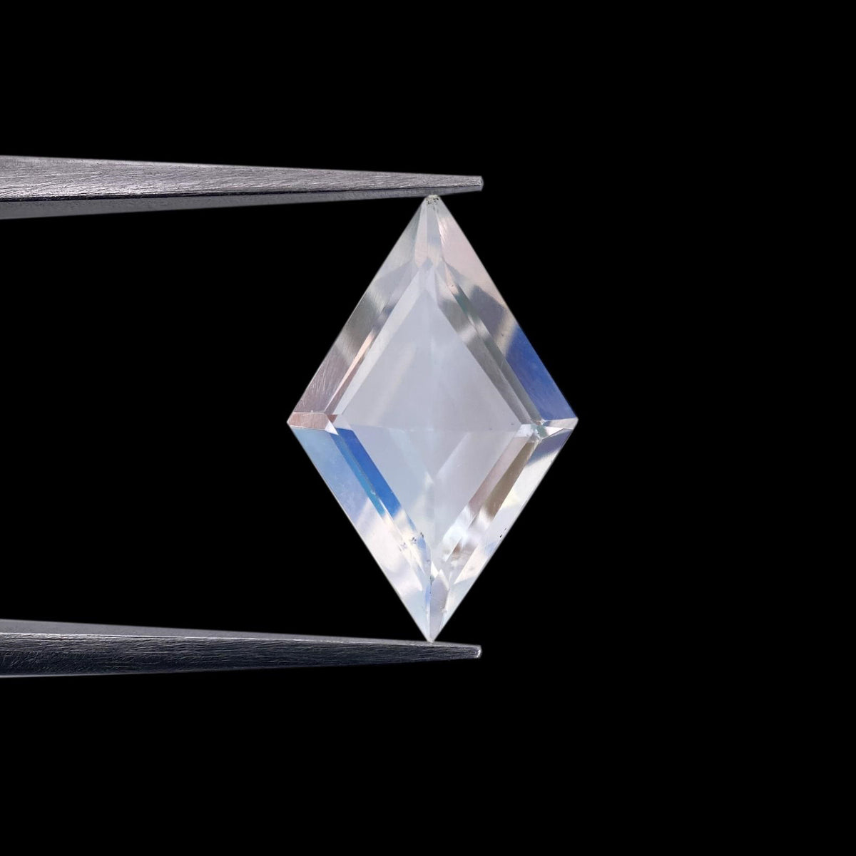 1.85ct |  Lozenge Shape Step Cut Moonstone - Modern Rustic Diamond