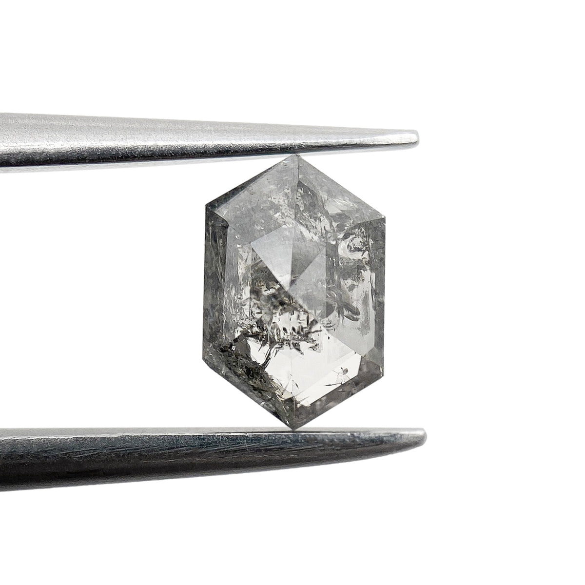 0.71ct | Rustic  Hexagon Shape Step Cut Diamond - Modern Rustic Diamond
