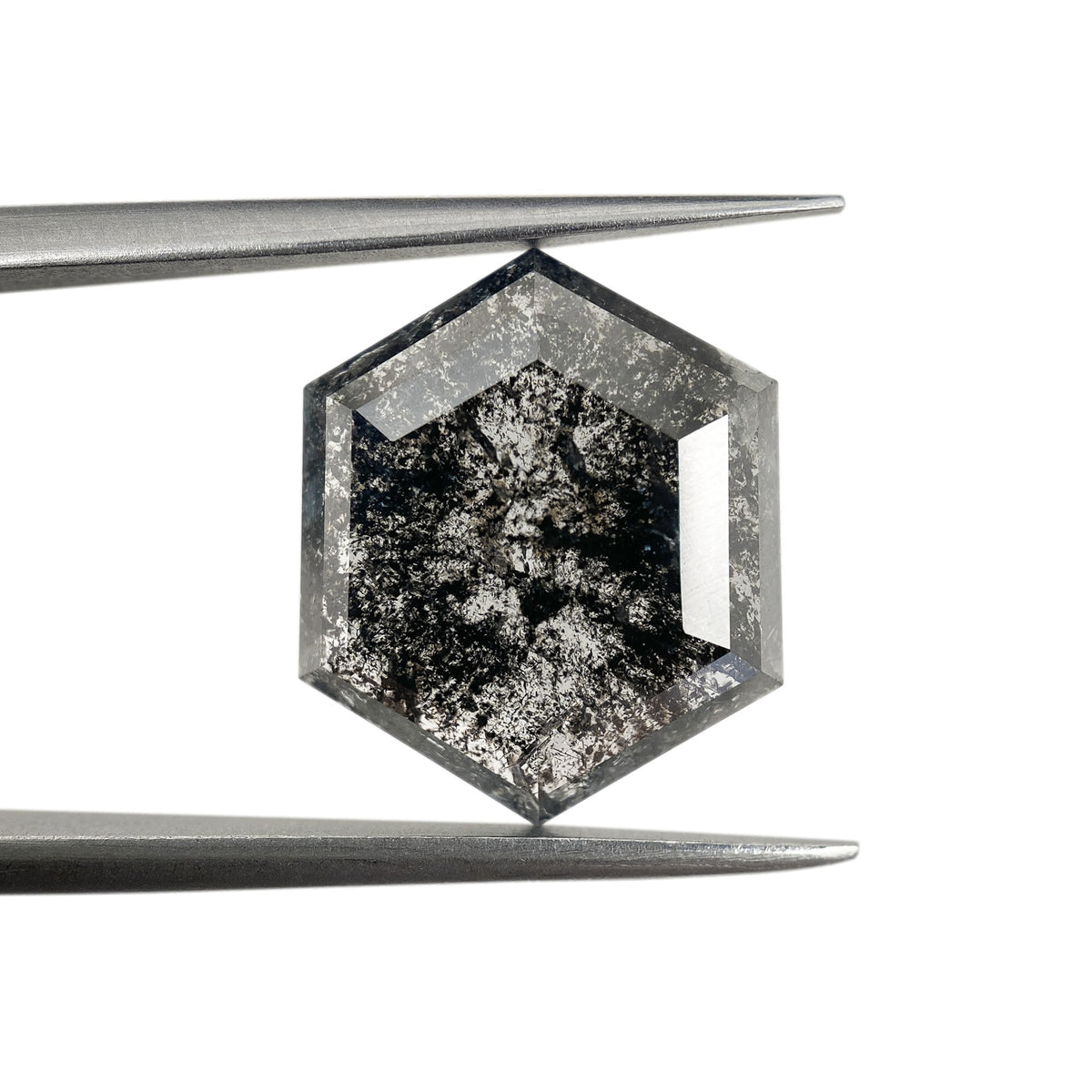4.42ct | Rustic Hexagon Shape Rose Cut Diamond - Modern Rustic Diamond