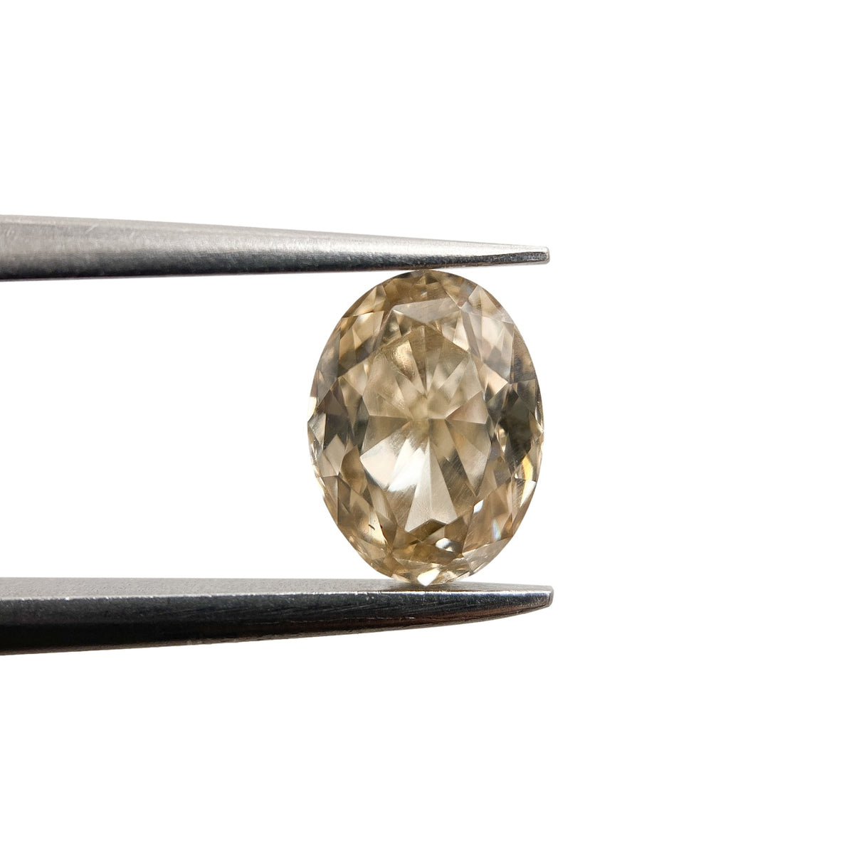 1.13ct | Champagne VS Oval Shape Brilliant Cut Diamond - Modern Rustic Diamond