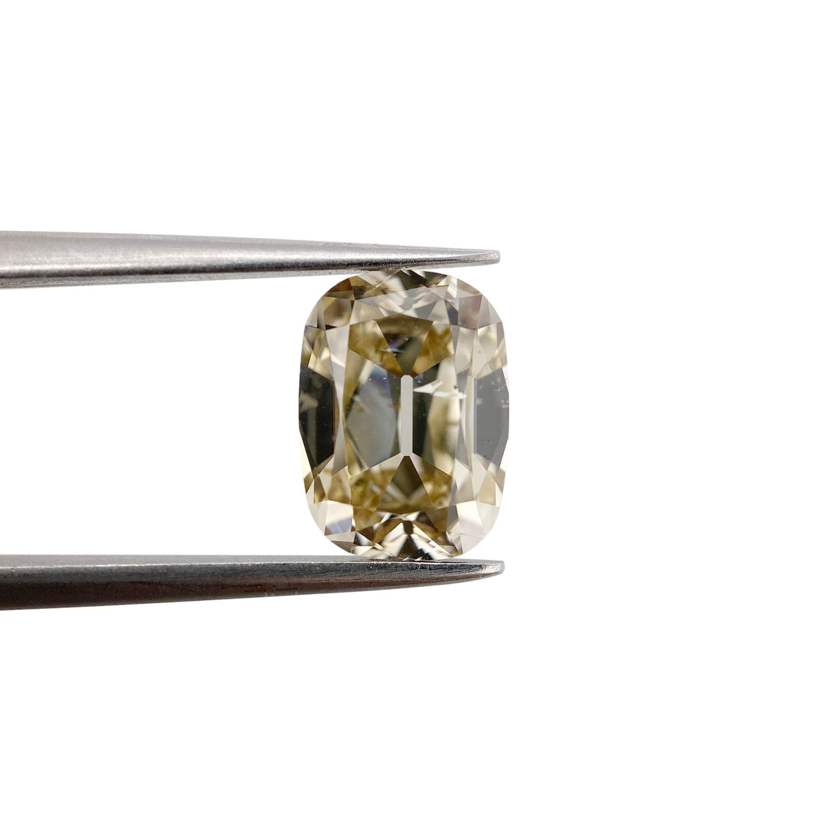 3.03ct | Light Brown SI2 Cushion Shape Old Mine Cut Diamond - Modern Rustic Diamond