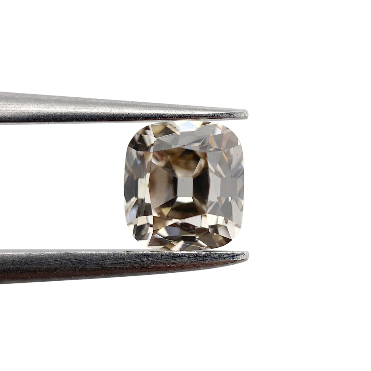 1.01ct | Champagne VVS Cushion Shape Old Mine Cut Diamond - Modern Rustic Diamond