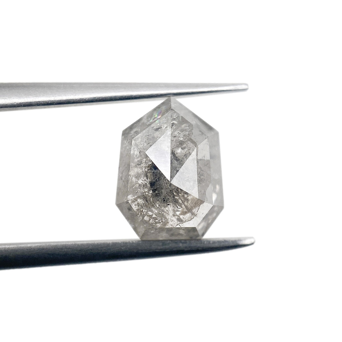 1.87ct | Rustic  Shield Shape Rose Cut Diamond - Modern Rustic Diamond