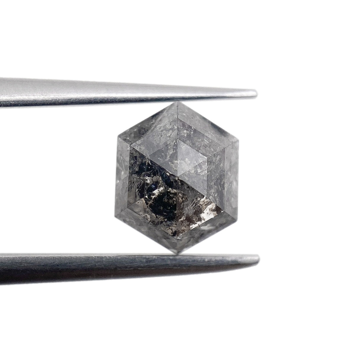 1.40ct | Rustic  Hexagon Shape Rose Cut Diamond - Modern Rustic Diamond