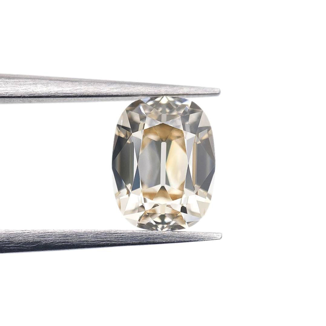 1.05ct | O-P/VS1 Cushion Shape Old Mine Cut Diamond (GIA) - Modern Rustic Diamond