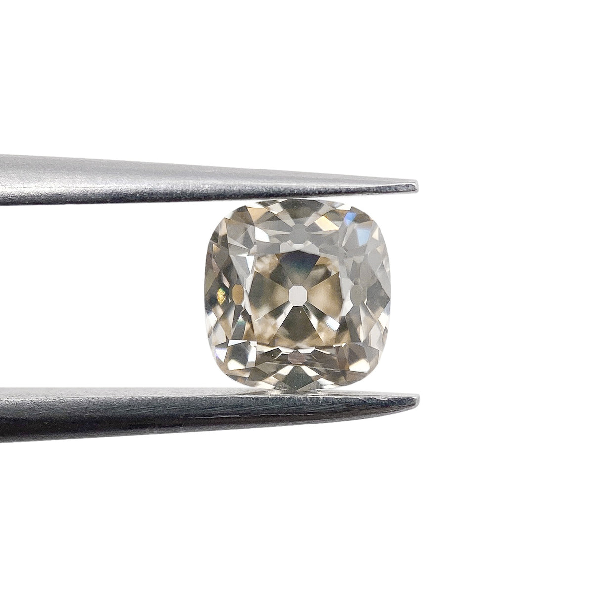 1.01ct | Champagne VVS Cushion Shape Old Mine Cut Diamond - Modern Rustic Diamond