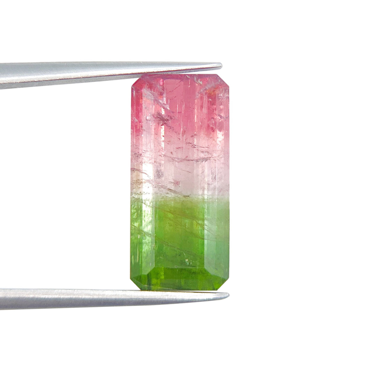 4.03ct |  Emerald Shape Step Cut Tourmaline - Modern Rustic Diamond