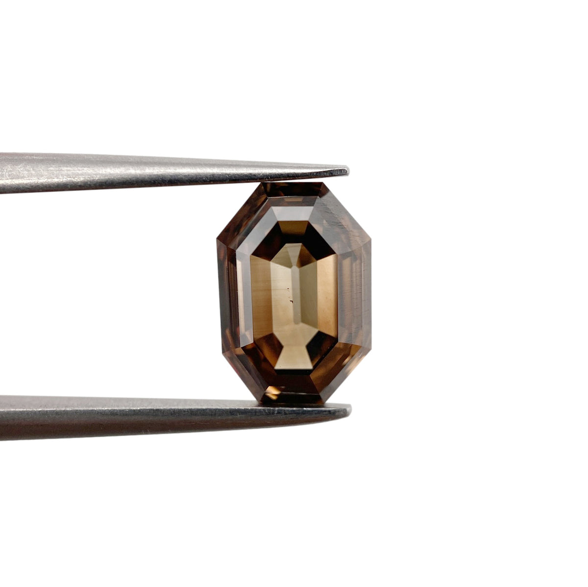 2.02ct | Cognac VS Octagonal Shape Step Cut Diamond - Modern Rustic Diamond